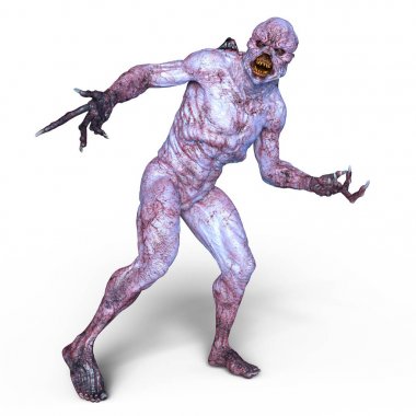 bir canavar 3d cg işleme