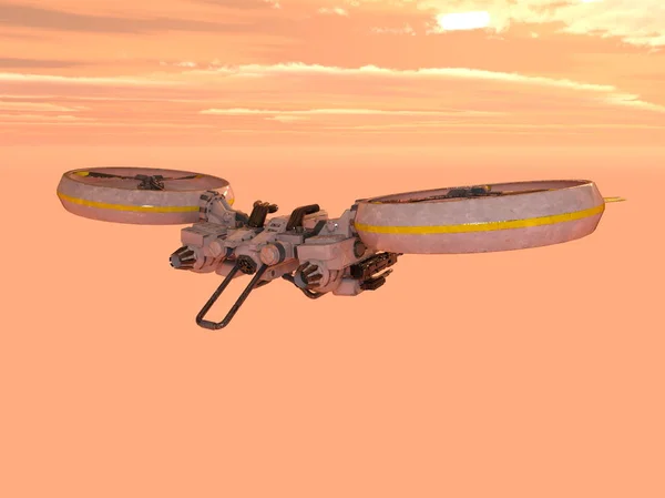 Redare 3D CG a unei drone — Fotografie, imagine de stoc