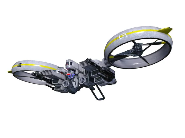 3D CG renderização de um drone — Fotografia de Stock