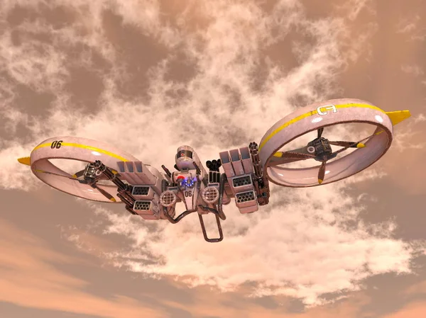 Rendu 3D 3D d'un drone — Photo