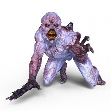 bir canavar 3d cg işleme