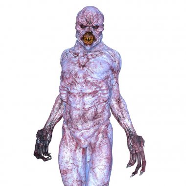 bir canavar 3d cg işleme