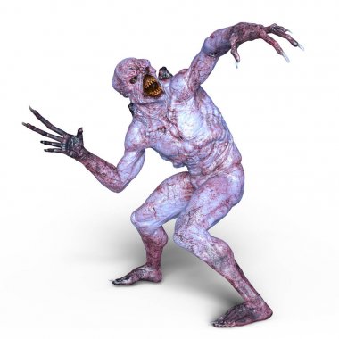 bir canavar 3d cg işleme