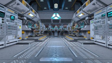 3d cg işleme uzay istasyonu