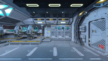 3d cg işleme uzay istasyonu