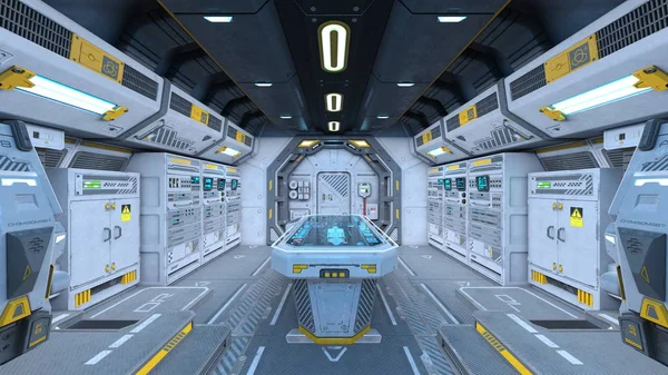 3D cg-rendering av rymdstationen — Stockfoto