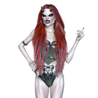 kadın bir canavar 3d cg işleme