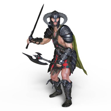 bir Viking 3d cg işleme