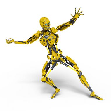 3d cg işleme bir robot