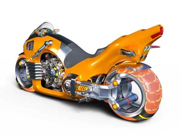 3D cg Darstellung eines Motorrads — Stockfoto