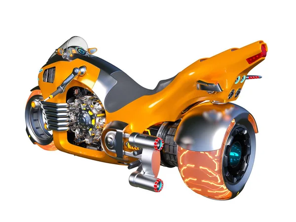 3D rendu 3D d'une moto — Photo