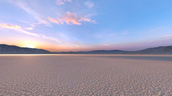 사막의 3d cg 렌더링 — 스톡 사진
