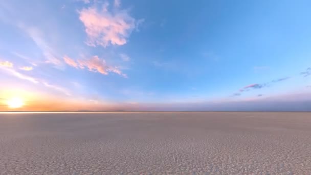 3D-s cg renderelési a sivatagban — Stock videók