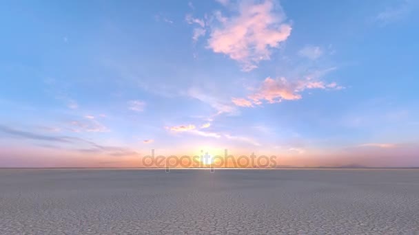 3D CG rendering of the desert — Stock Video