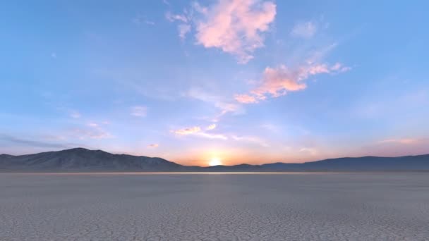 3D-cg rendering van de woestijn — Stockvideo