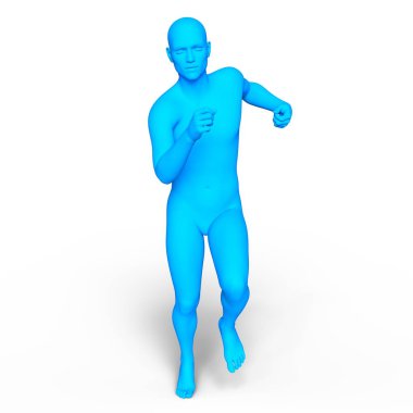 bir erkek vücudunun 3d cg işleme