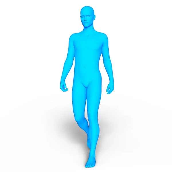 3D cg Darstellung eines männlichen Körpers — Stockfoto
