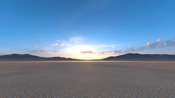 사막의 3d cg 렌더링 — 스톡 사진
