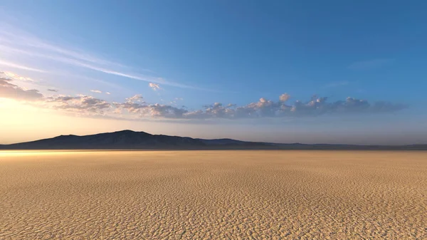 3D CG renderização do deserto — Fotografia de Stock