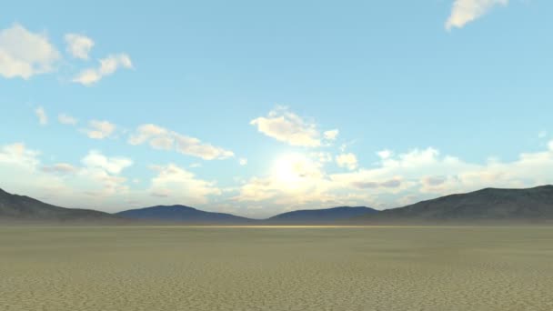 Rendering 3D CG del deserto — Video Stock