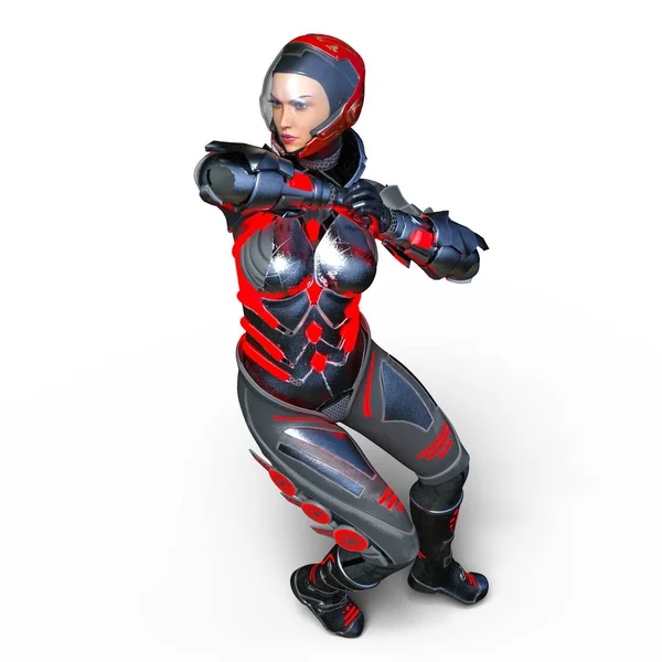 3D CG rendering of a super woman — Stock Photo, Image