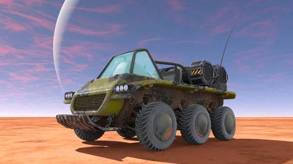 Renderowania 3D cg z samochodu buggy — Zdjęcie stockowe