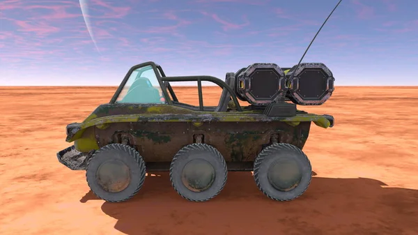 Rendering 3D CG di un'auto buggy — Foto Stock
