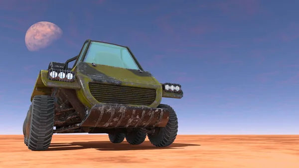 Rendering 3D CG di un'auto buggy — Foto Stock