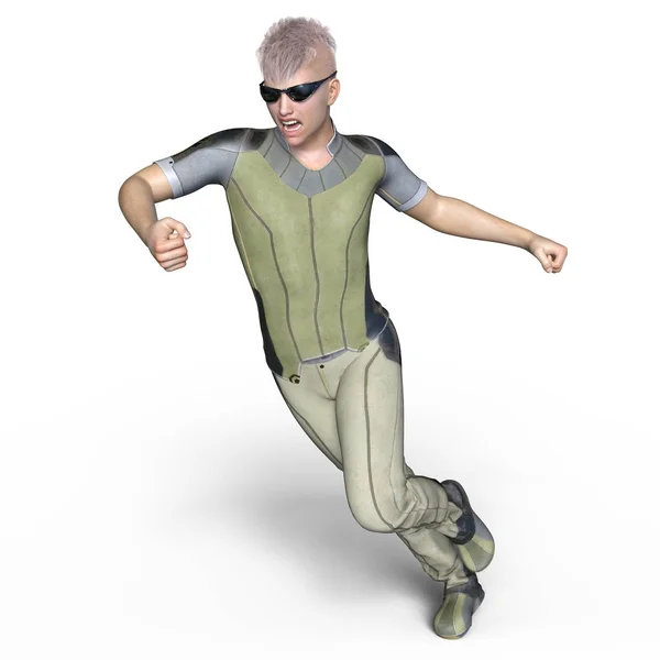 3D-cg rendering van een krijger — Stockfoto