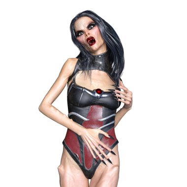 bir kadın zombi 3d cg işleme