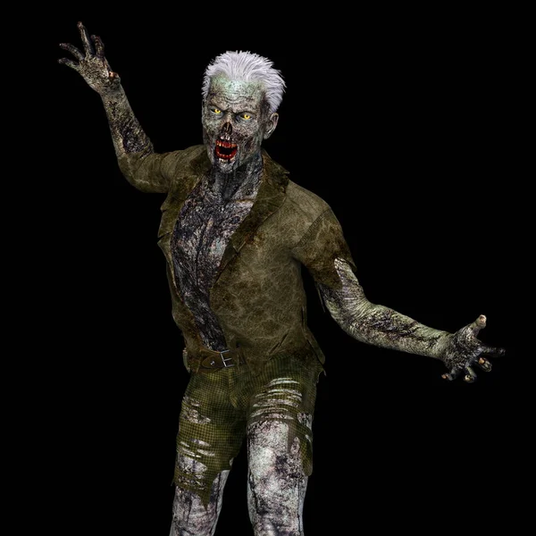 3D-cg-Darstellung eines Zombies — Stockfoto