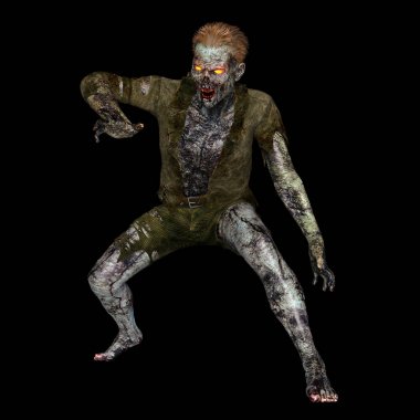 3d cg işleme bir zombi