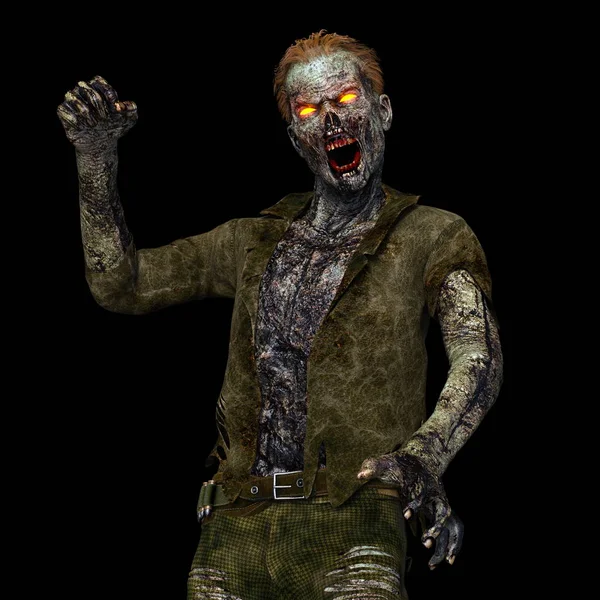 3D-cg-Darstellung eines Zombies — Stockfoto