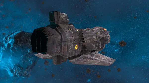 Redare 3D CG a unei nave spațiale — Fotografie, imagine de stoc