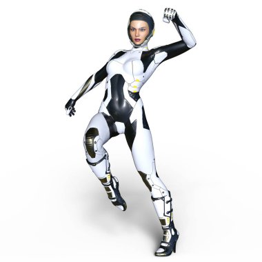 3d cg işleme süper bir kadın