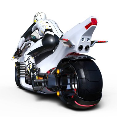 3d cg işleme bir süper kadın binici