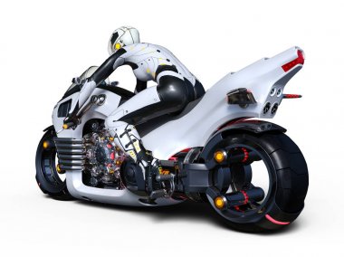 3d cg işleme bir süper kadın binici