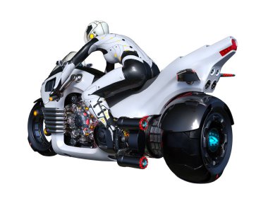 3d cg işleme bir süper kadın binici