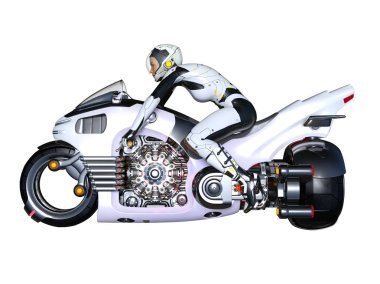 3d cg işleme bir süper kadın binici