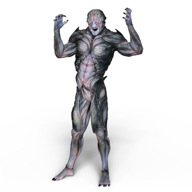 bir canavar 3d cg işleme