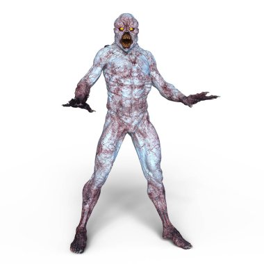 bir canavar 3d cg işleme