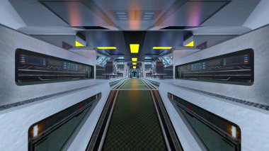 3d cg işleme uzay istasyonu