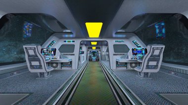 3d cg işleme uzay istasyonu