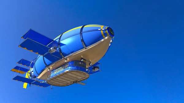 3D vykreslování cg vzducholoď — Stock fotografie