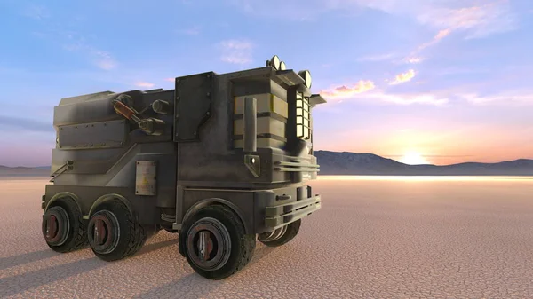 3D CG рендеринг грузовика — стоковое фото