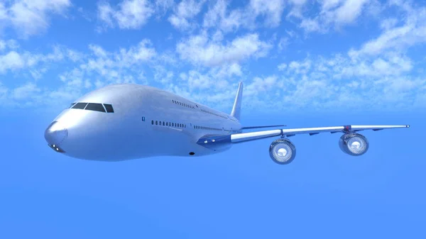 Rendering 3D CG di un aeroplano — Foto Stock