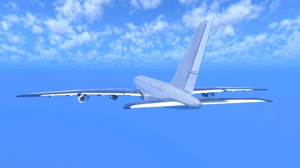 3D-s cg visszaadás-ból egy repülőgép — Stock Fotó