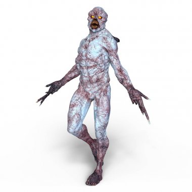 bir canavar 3d cg işleme