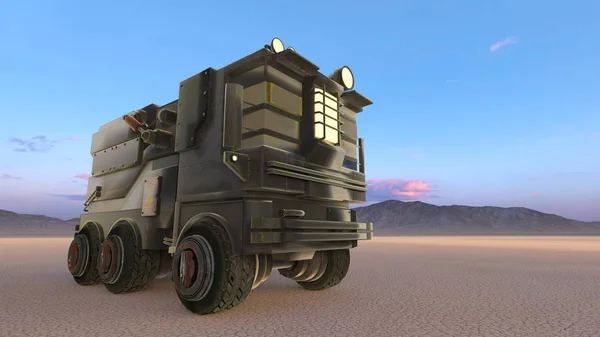 3D-s cg visszaadás-ból egy teherautó — Stock Fotó