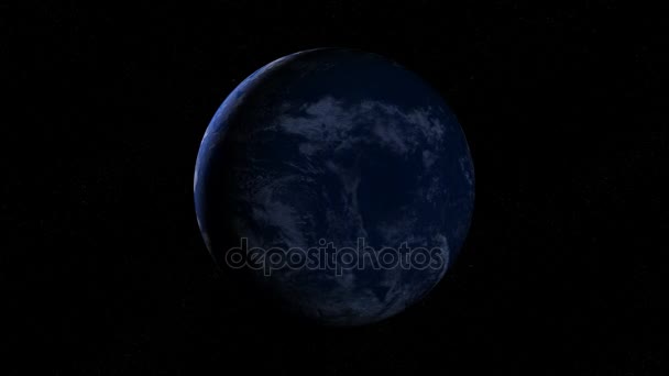 3D cg Darstellung der Erde — Stockvideo